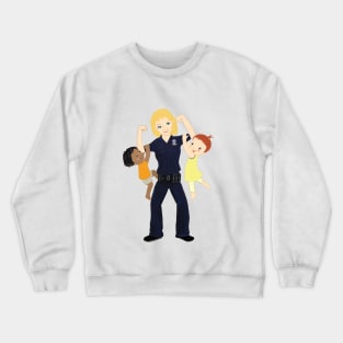 Police Officer Mommy Mums Crewneck Sweatshirt